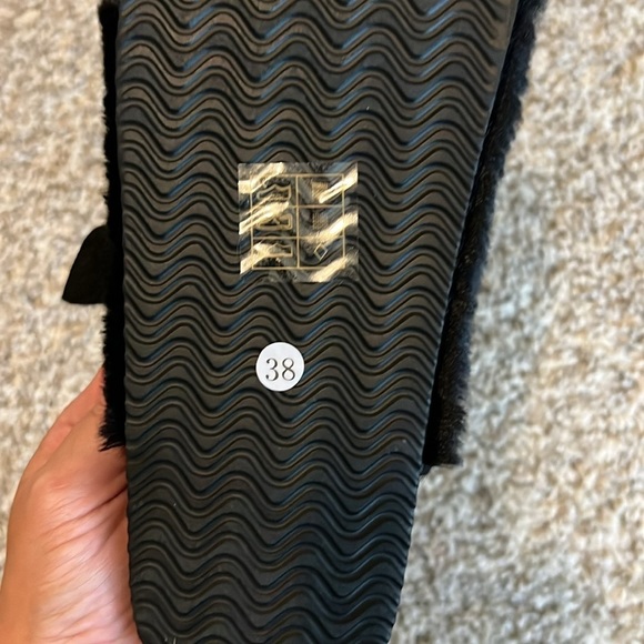 Slippers Wide Open Toe Cork Footbed Slides - Picture 9 of 12